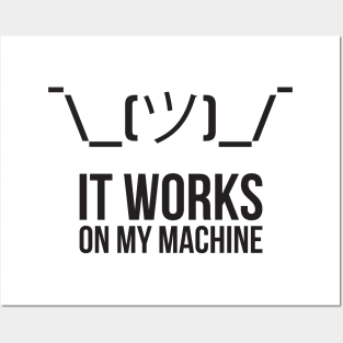 Shrug it works on my machine Programmer Humor Posters and Art